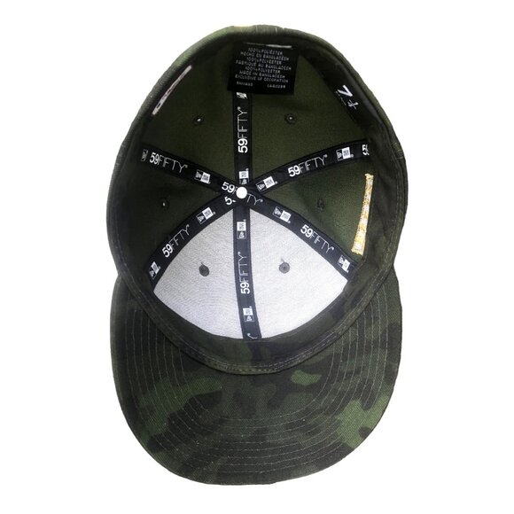 New Era 59Fifty New York Yankees Military Green Camo Fitted Hat 7 1/8 - Picture 7 of 10